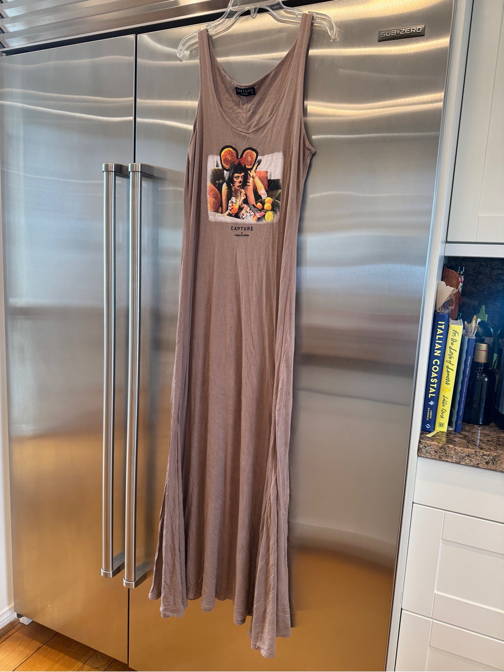 Capture By Hollywood Made Maxi Dress , Light Brown , Like New